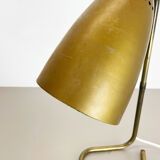 Lampe de table kalmar style hollywood regency brass table light, autriche, années 1950