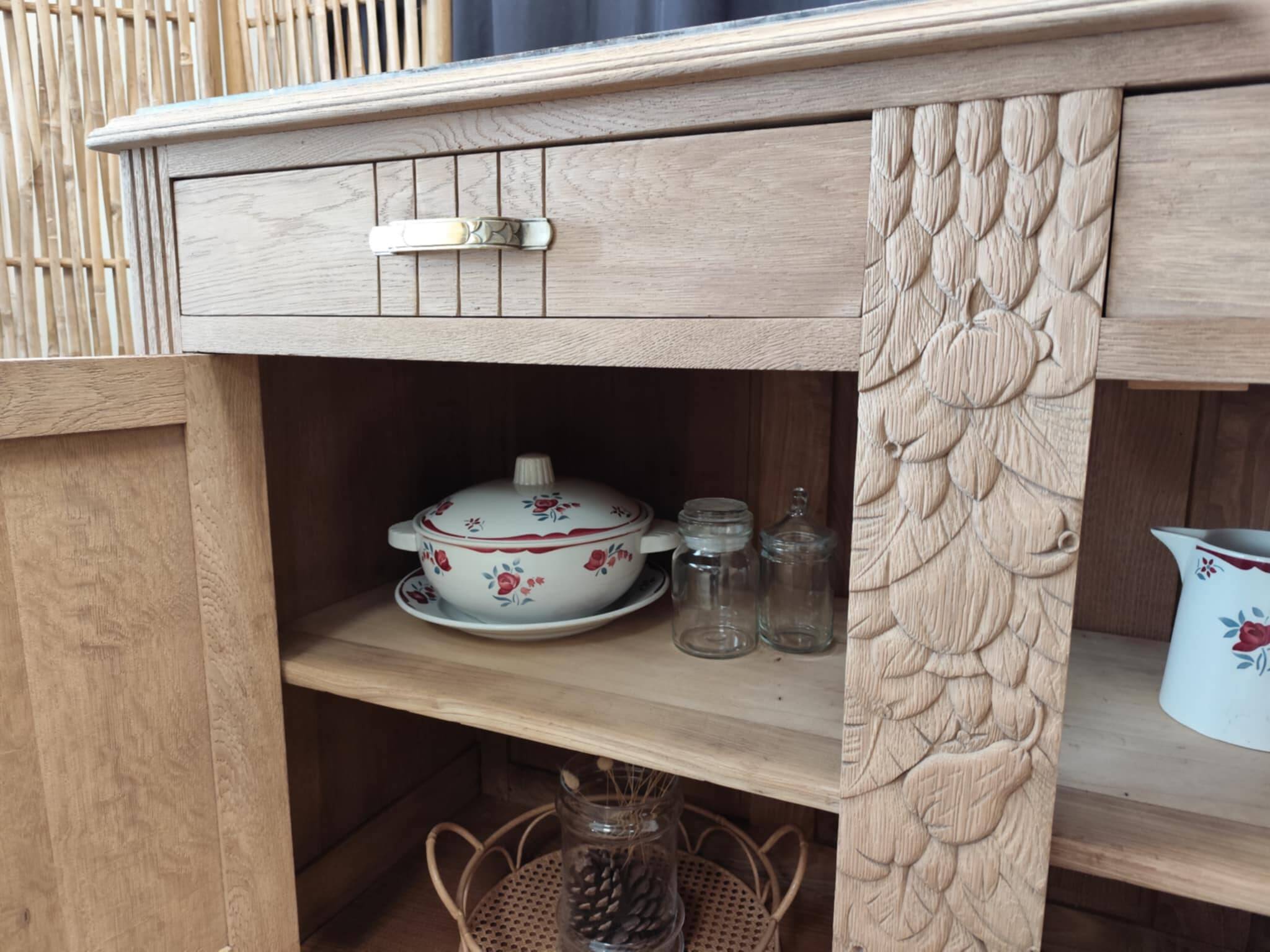 Buffet bas chêne massif