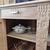 Buffet bas chêne massif