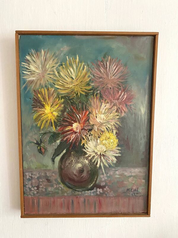 Peinture sur toile bouquet, huile sur toile