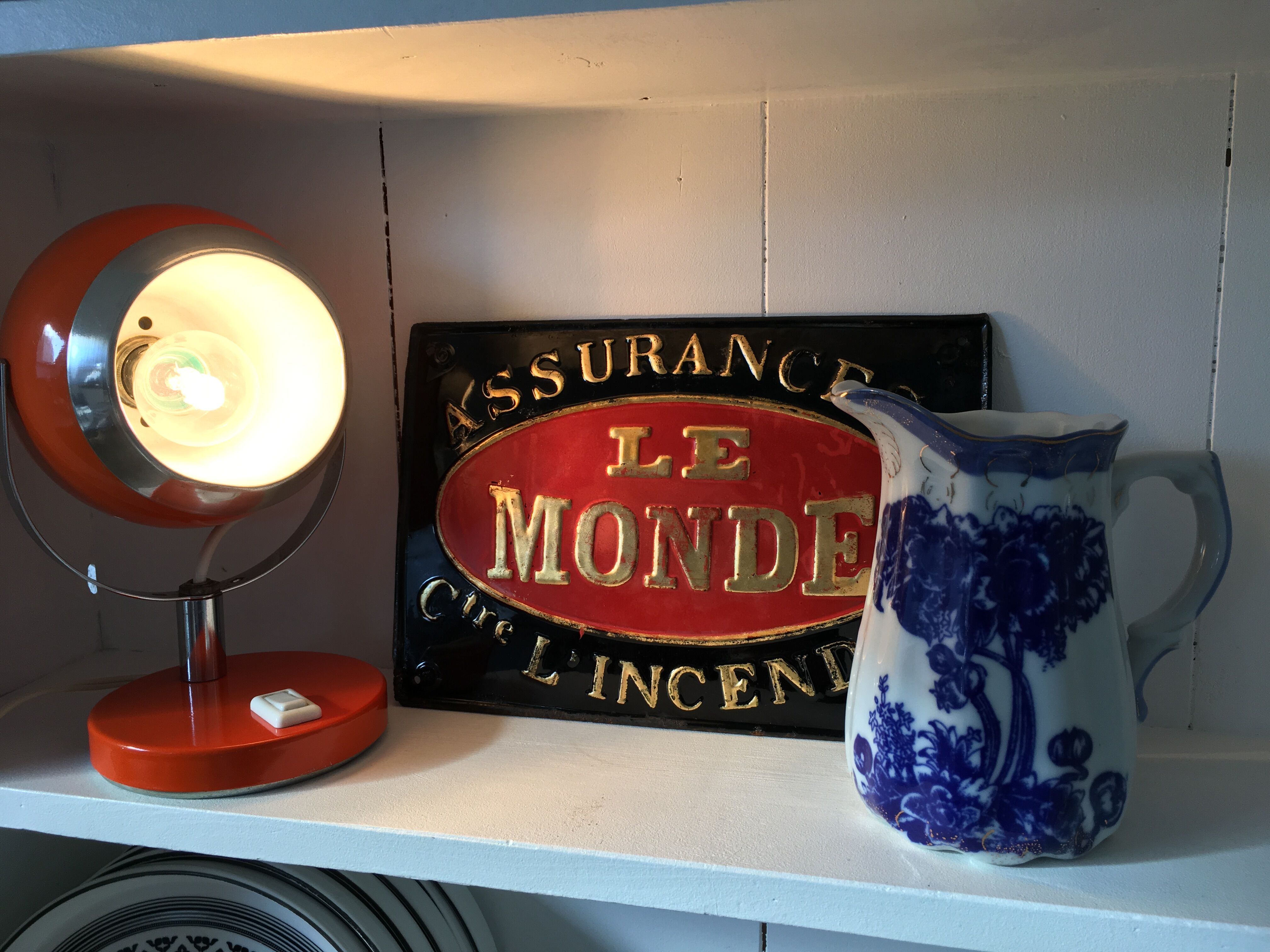 Lampe Eyeball orange 1970