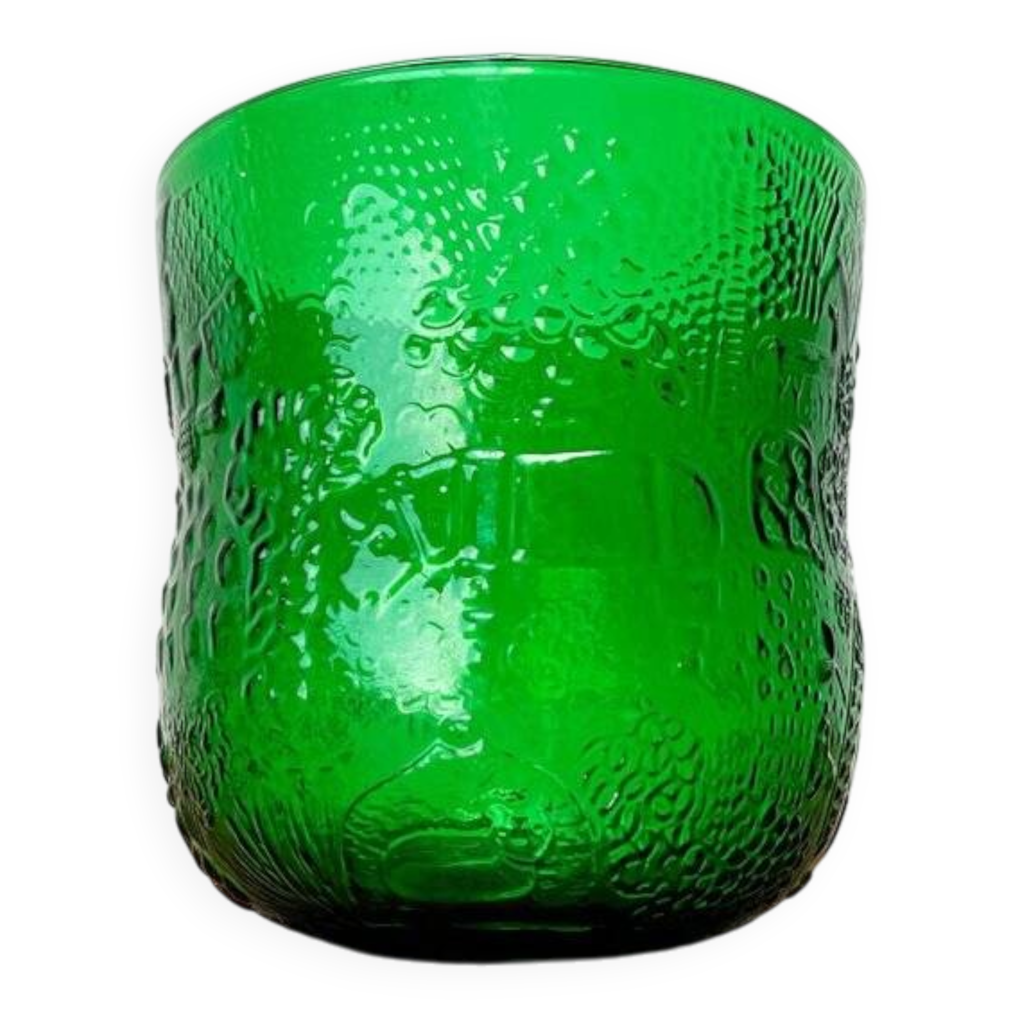 Mid-century Fauna decorative glass vase by Oiva Toikka for Arabia, Finland, 1960s