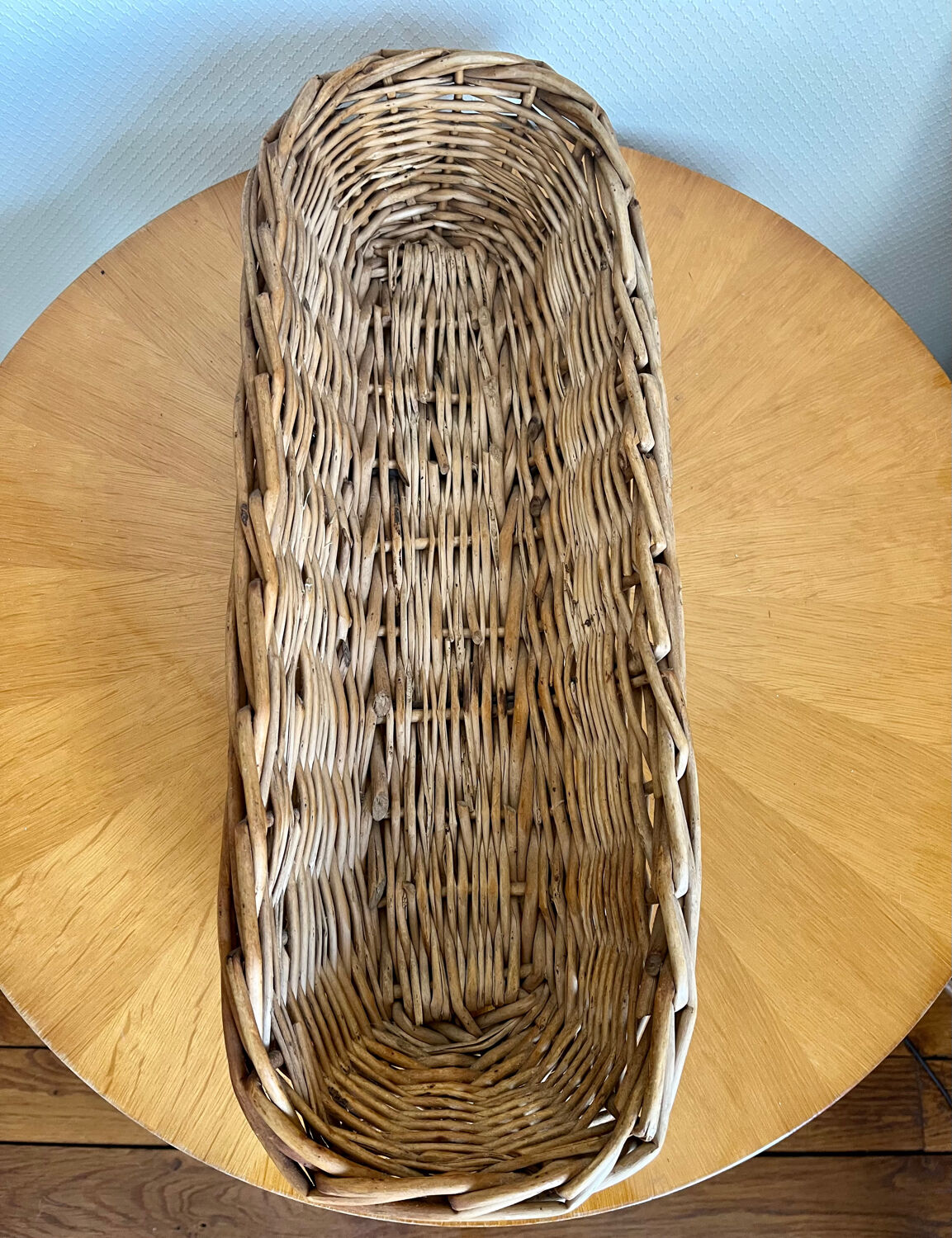 Vintage bread basket or croissant basket