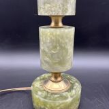 Old vintage pearly plastic lamp base