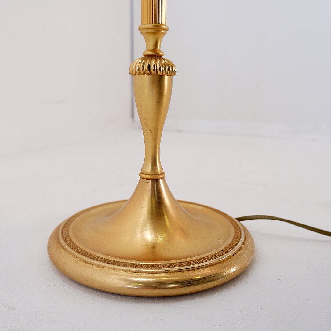 Pineapple Brass Floor Lamp in the Style of Maison Charles, Circa 1970