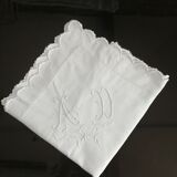Old monogrammed pillowcase