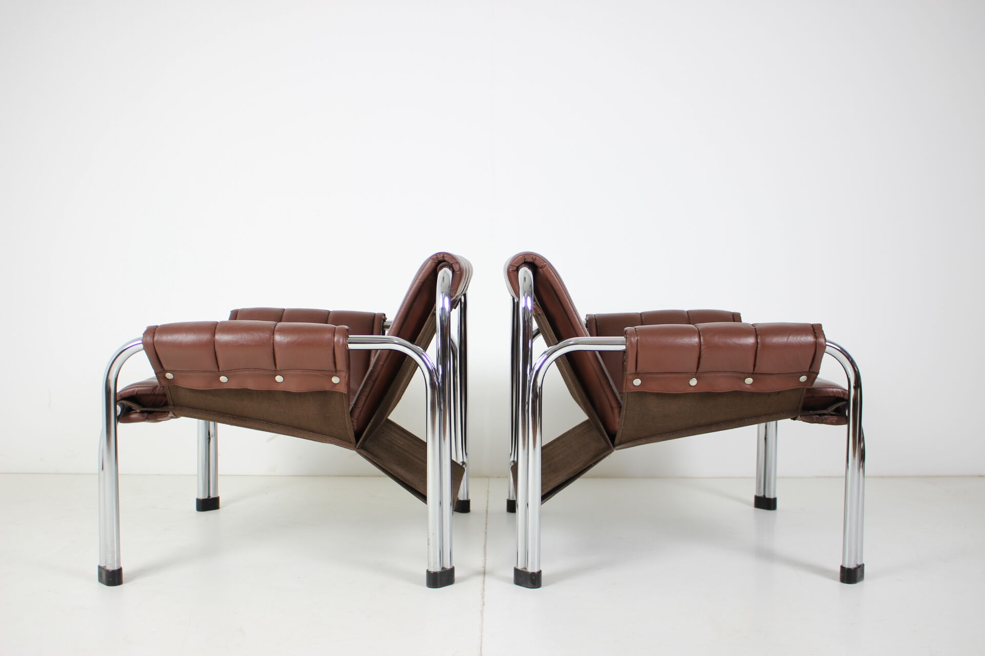 Seven Chrome Armchair Designed by Viliam Chlebo, Czechoslovakia