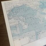 Old map of the seas from 1928