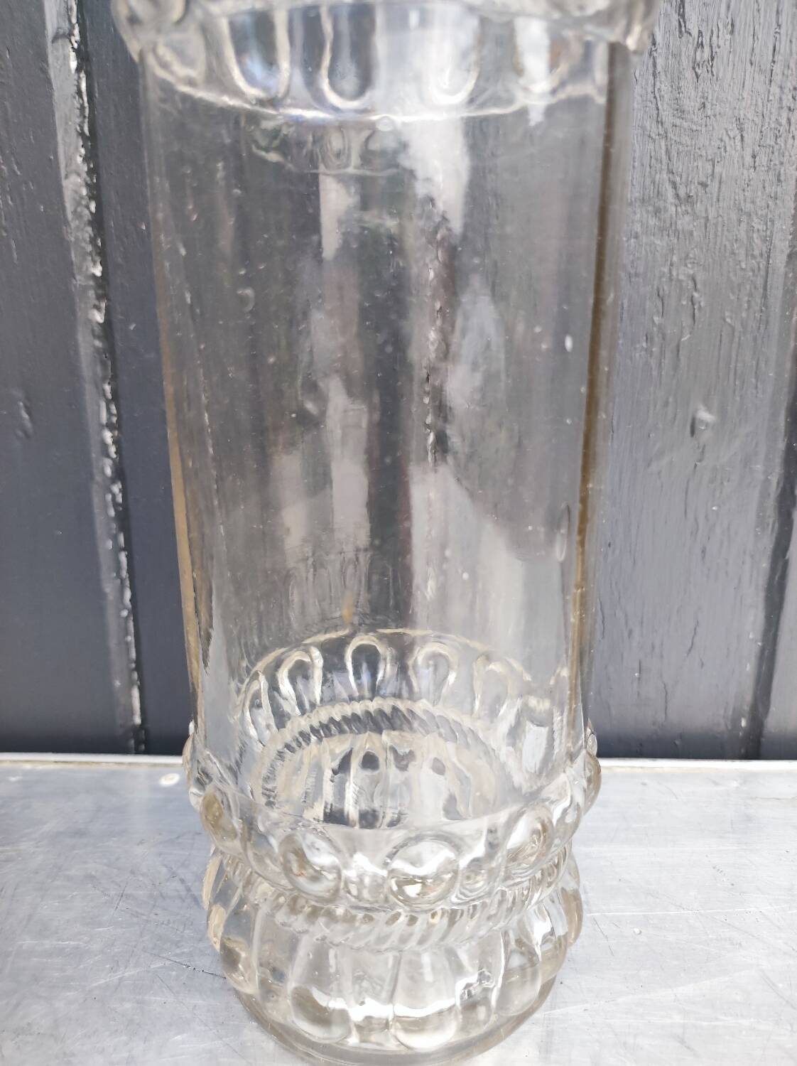 Old blown glass bottle, 19th