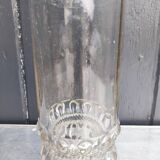 Ancienne bouteille en verre soufflé, 19è