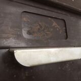 Brown vintage clamshell furniture