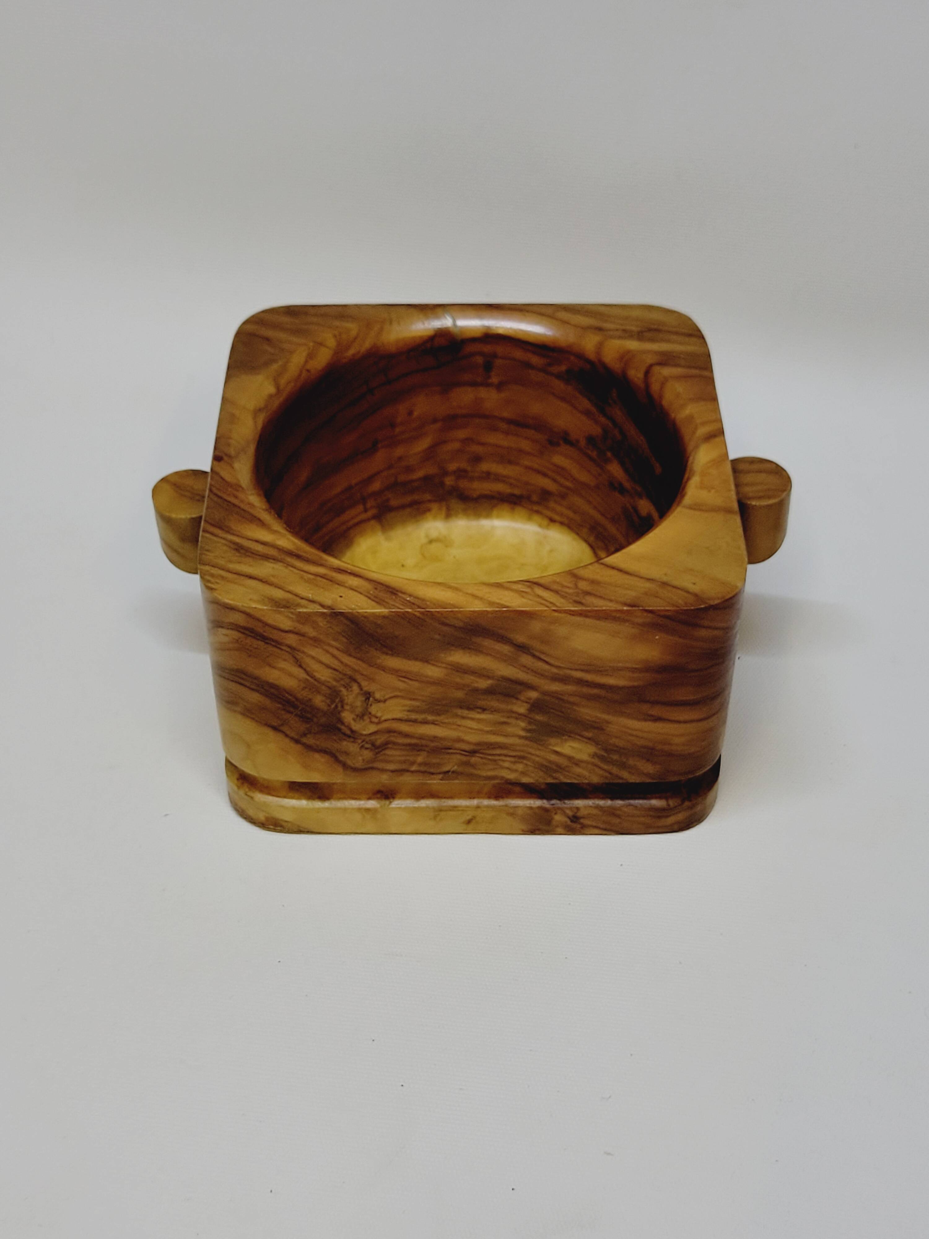 Olive Wood Bowl Container