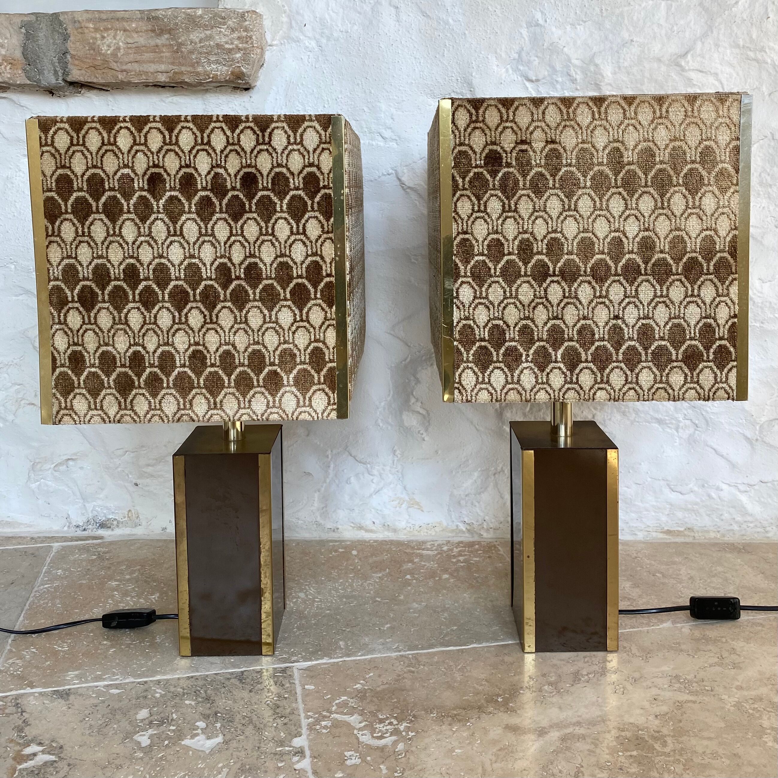 Paire de lampes 1970