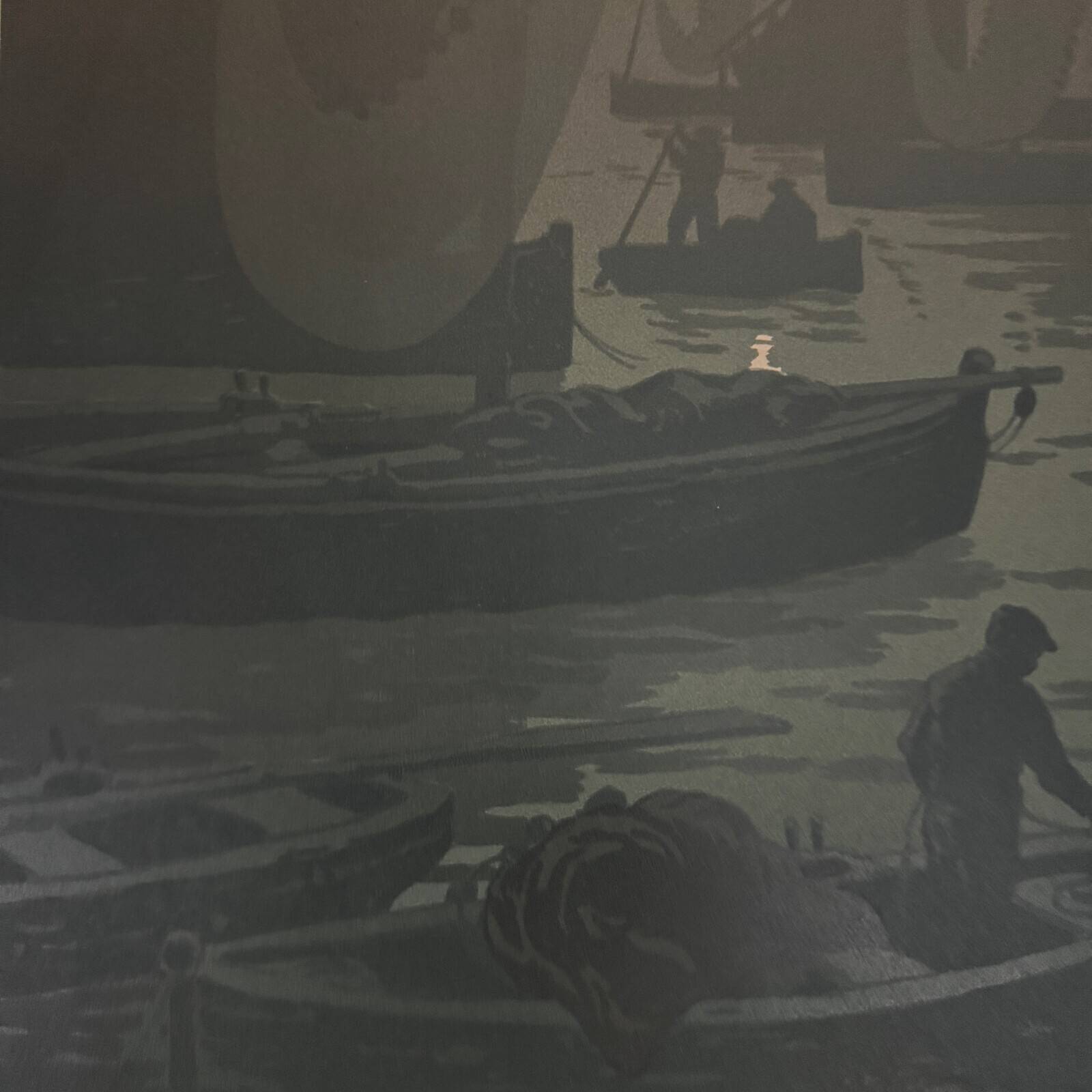 Lithograph by Henri Rivière The First Quarter