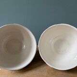 Set of 2 old bowls