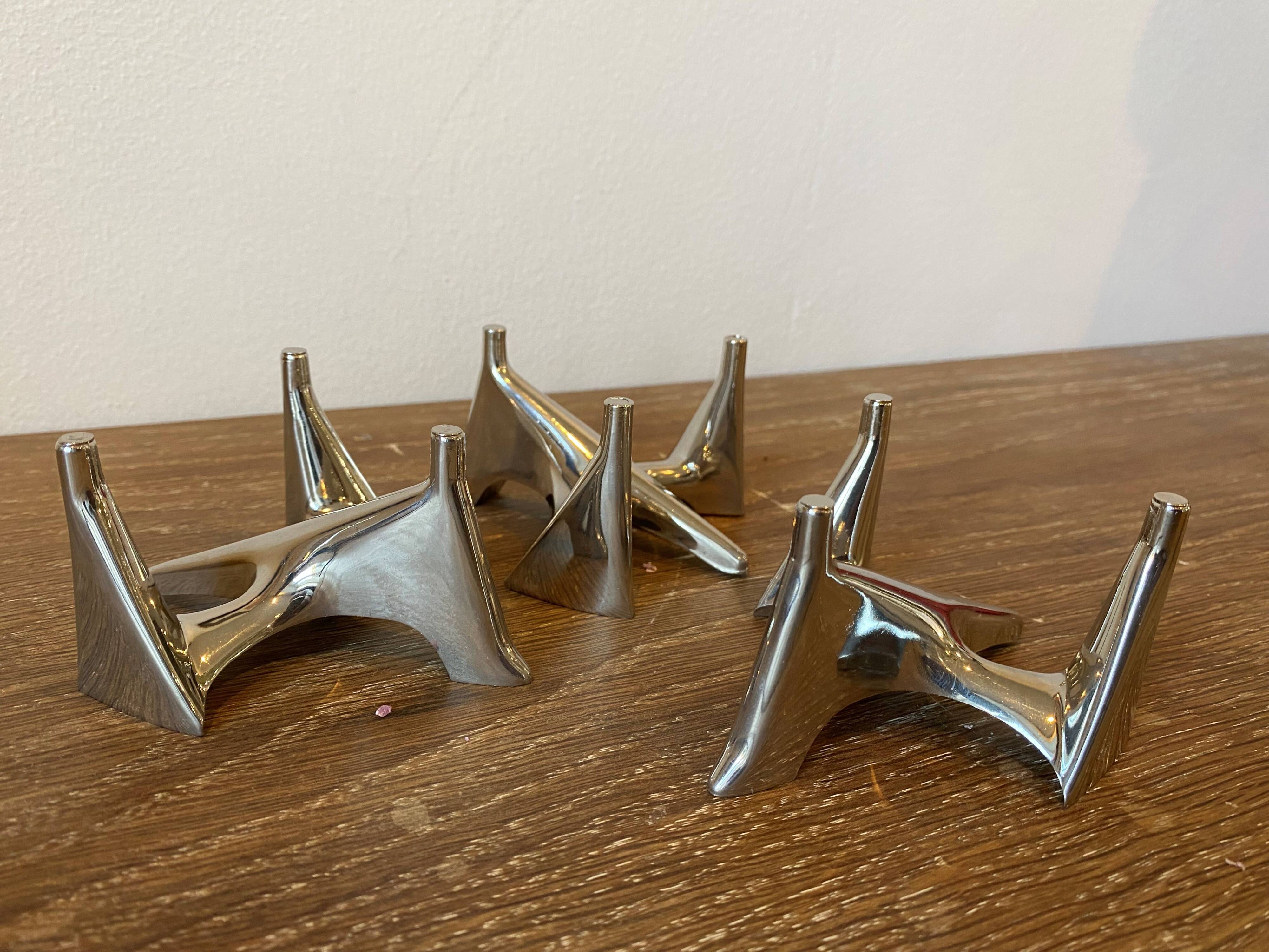3 modular Vogelflug Hammonia candlesticks, 1970