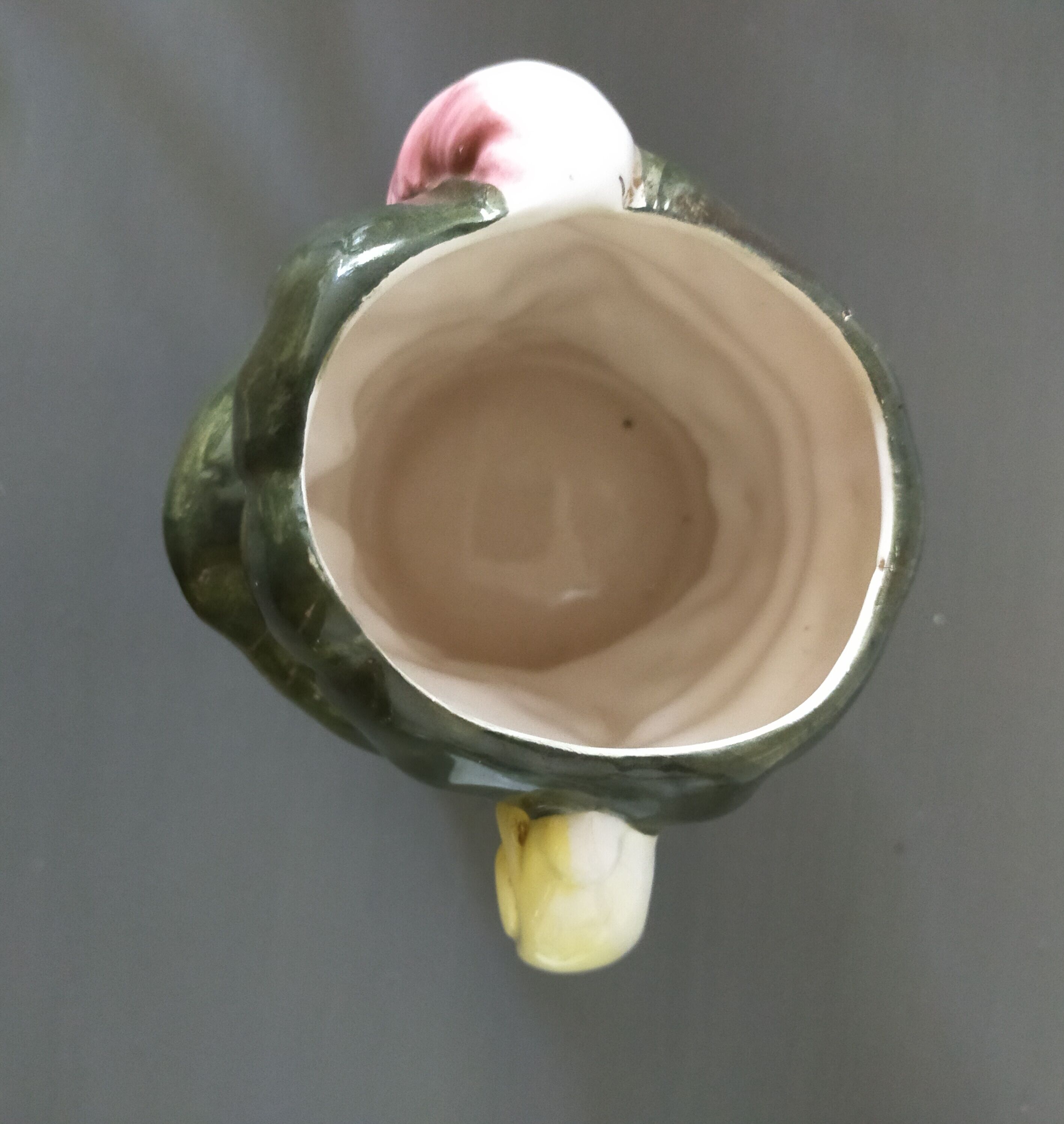 Vintage ceramic face mug, royal doulton style character figure