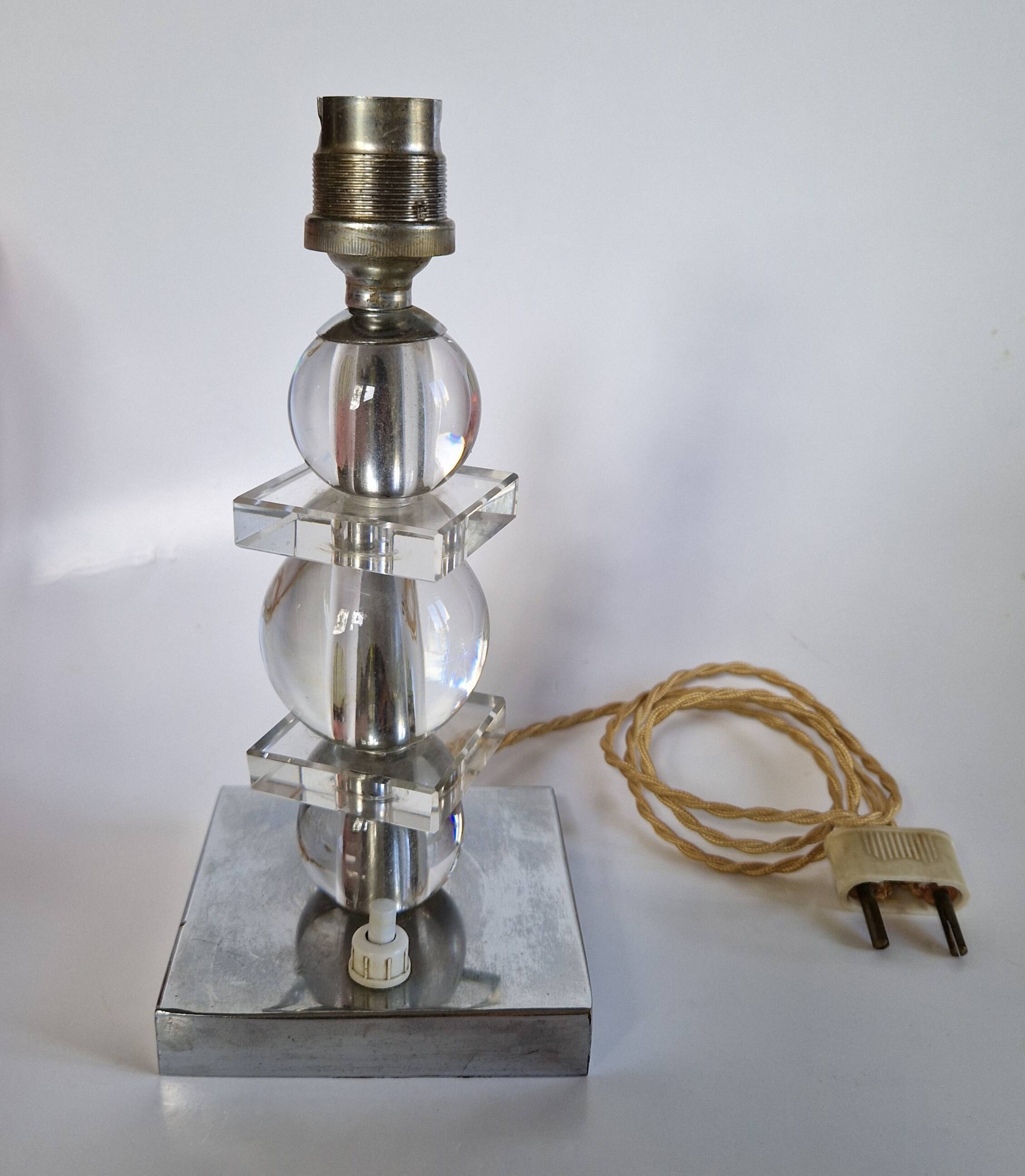 Modernist lamp / Art Deco, Jacques Adnet style