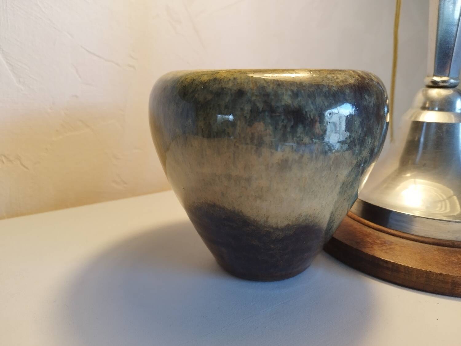 Vide-poche vase en grès émaillé