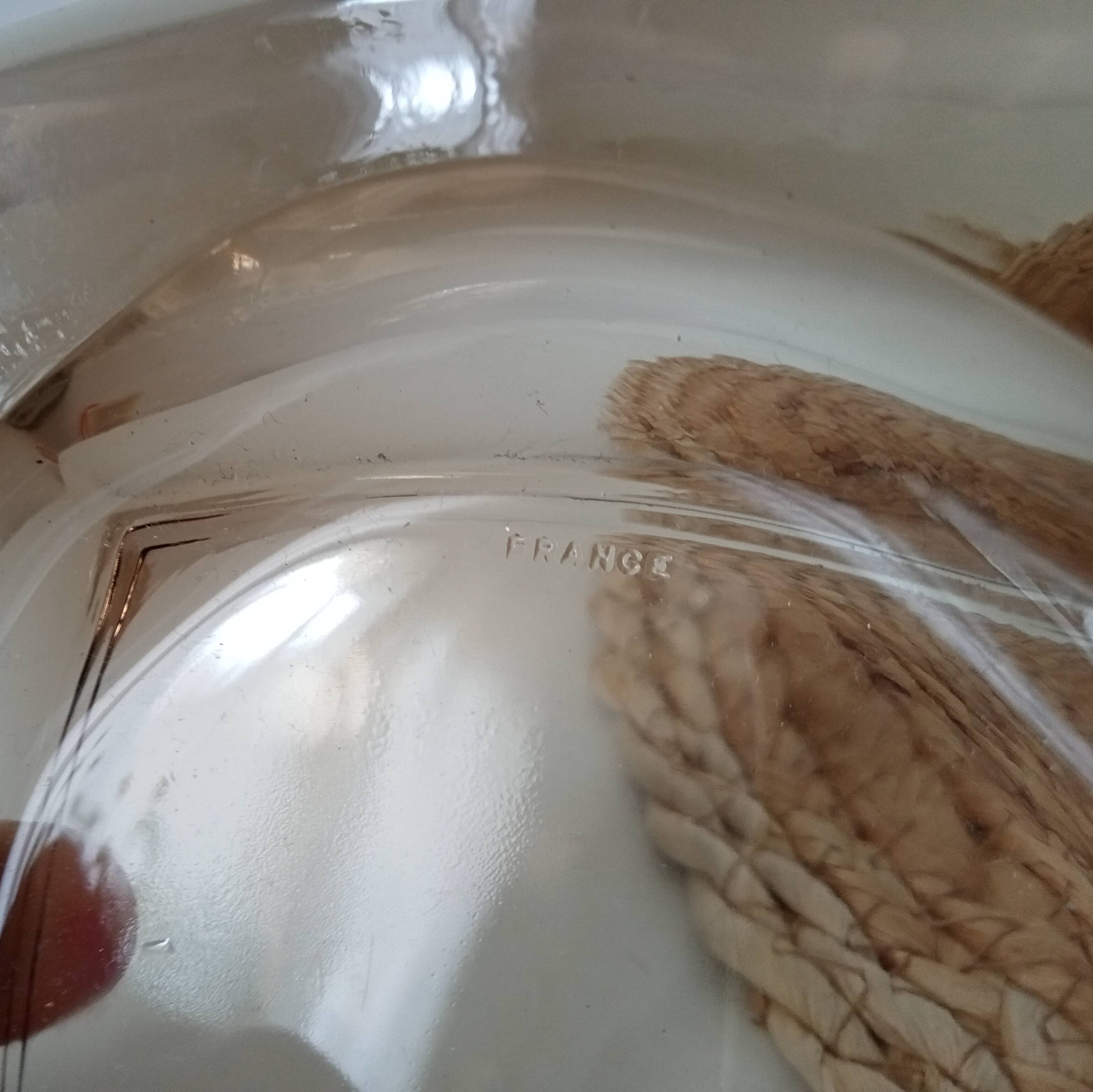 Vintage Luminarc smoked glass ashtray from the 60s