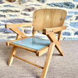 Child's chair in beech wood - 1950s