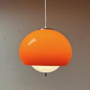 Harvey Guzzini Burgos Pendant Lamp - Rare Space Age Italian Design Hanging Lamp 60s 70s