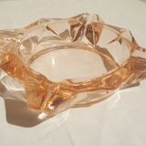 Cendrier en verre rose