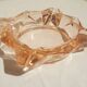 Cendrier en verre rose
