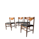 Set 4 chaises italiennes Gianfranco Frattini