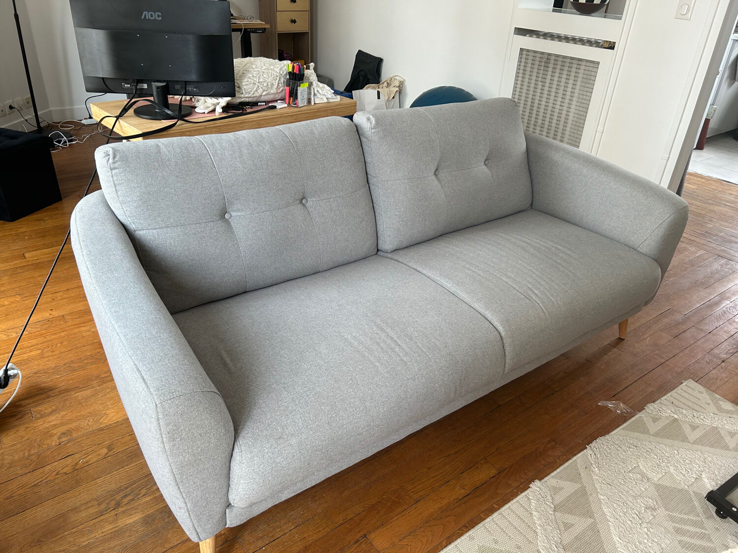 Gray sofa