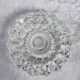 Set of 2 chiseled crystal ashtrays