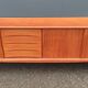 Scandinavian teak row by Axel Christensen for ACO Mobler