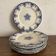 Assiettes plates en terre de fer "Rouen " Jules Vieillard Bordeaux