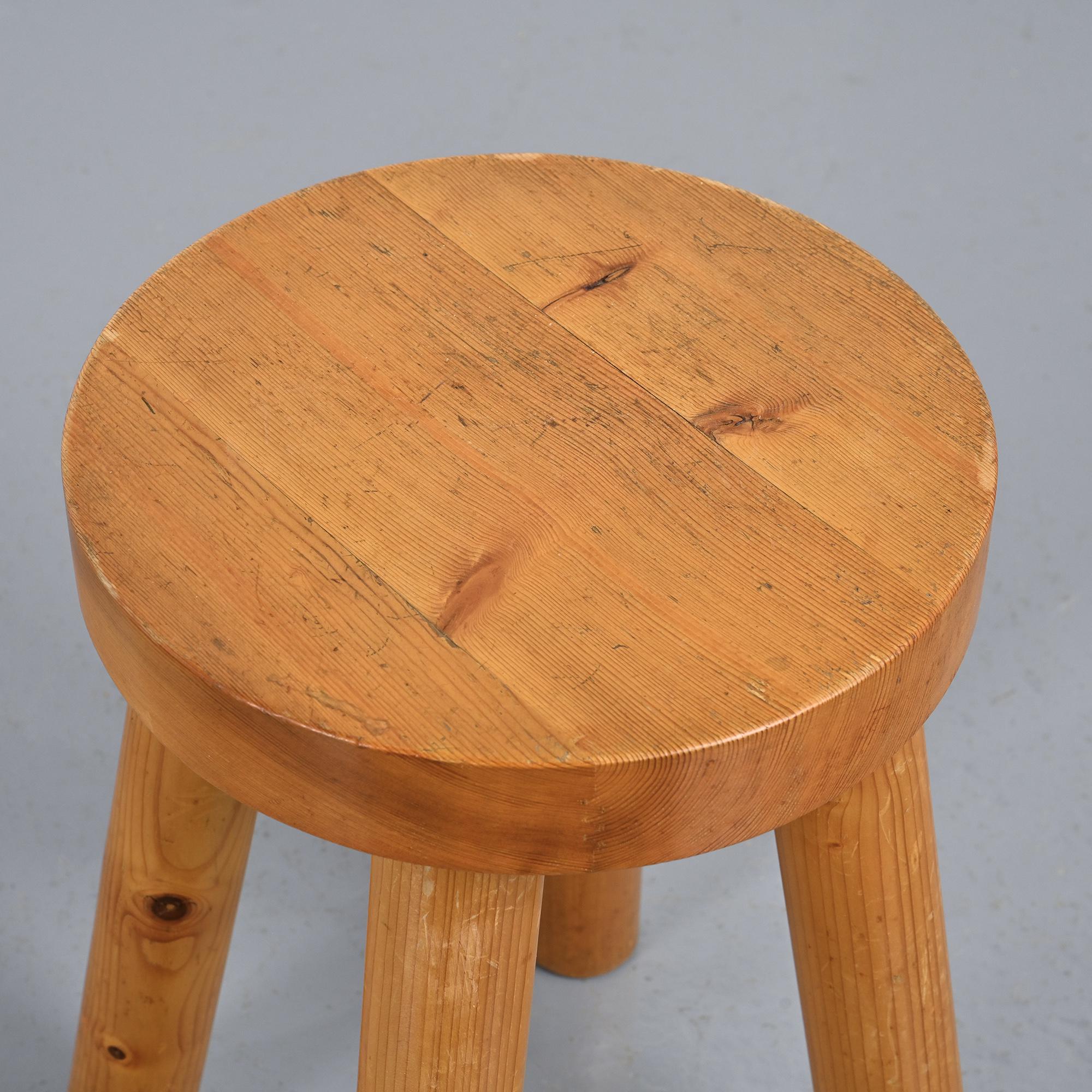 Stool by René Martin for a chalet in Méribel, circa 1965