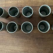 Mugs en grès émaillé vintage