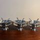 Ice cream sorbet bowl design by Guy Degrenne with spoons