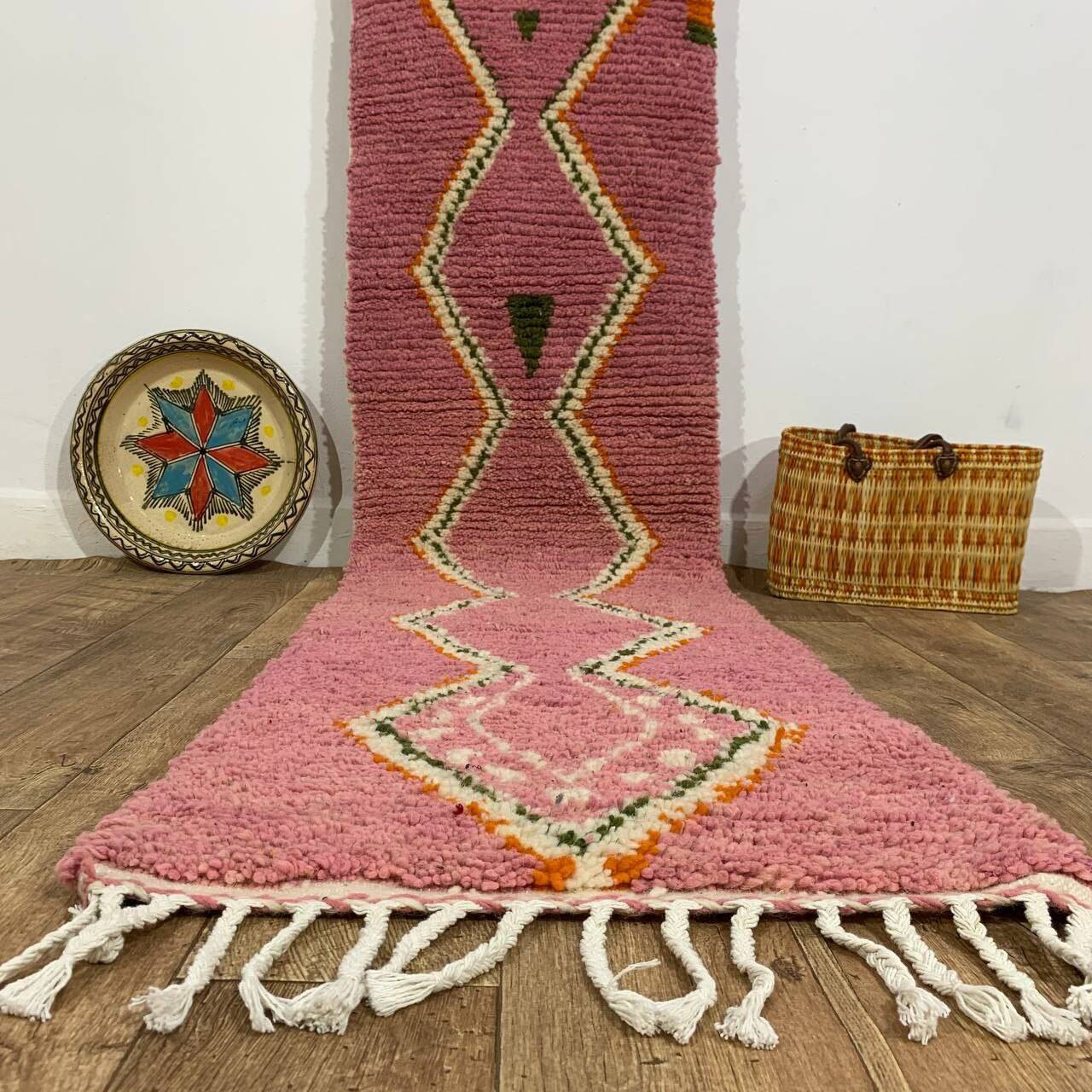 Handmade Moroccan Berber Rug 300 X 62 CM