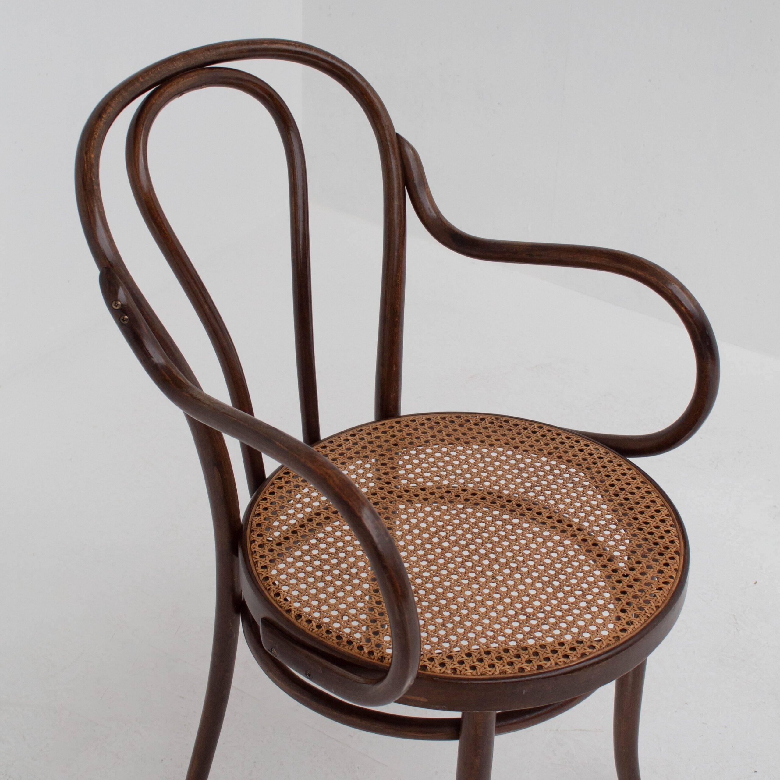 Pair of Thonet bentwood armchairs