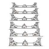 Grilles de fenêtres en fonte