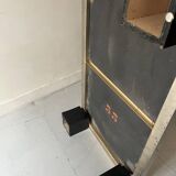 Black & brushed chrome coffee table in the style of Willy Rizzo, design 1970