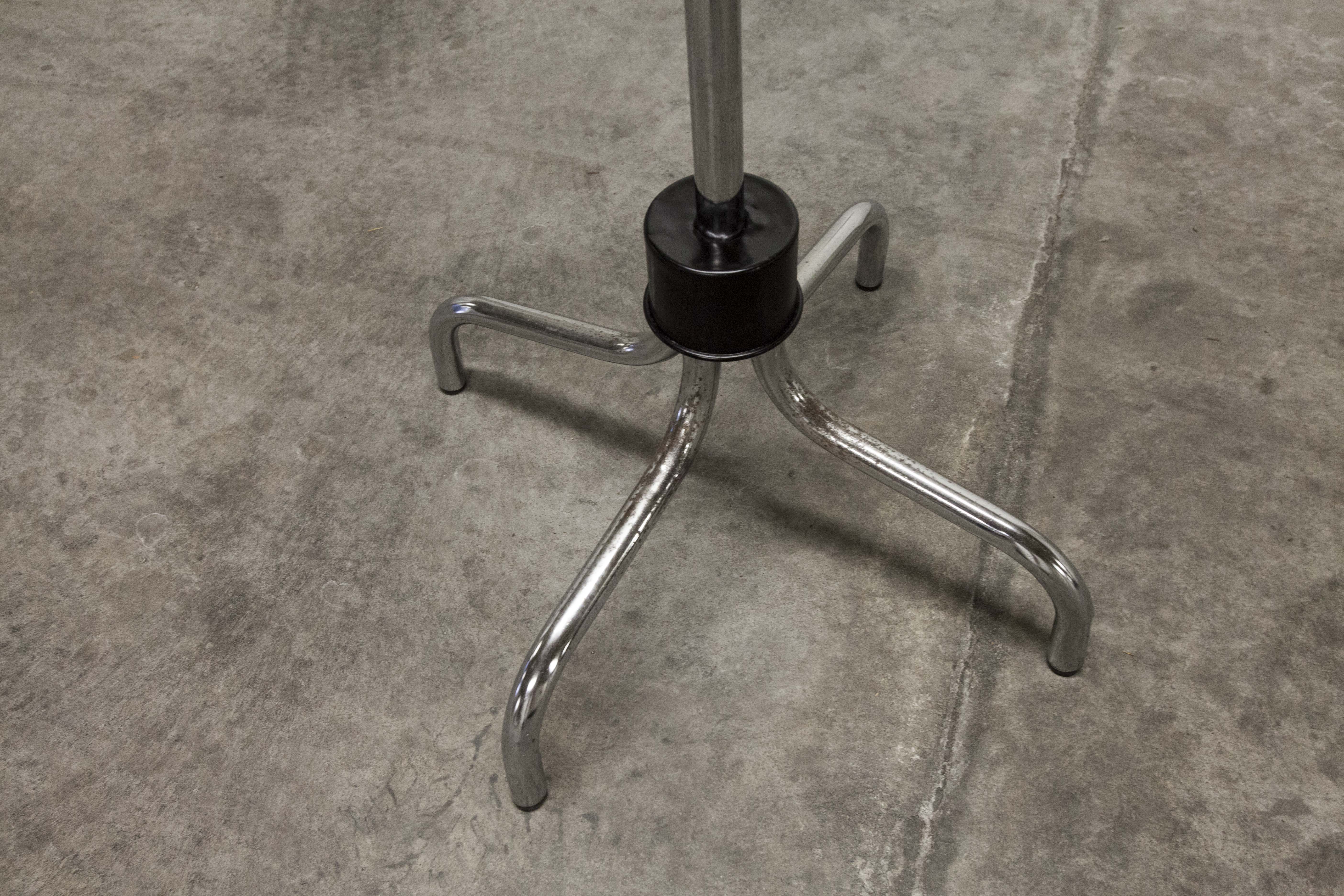 Manail holder parrot metal chrome industrial 1960