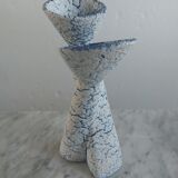 Double soliflore ceramic vase