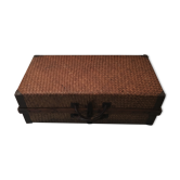 Valise en paille tressée