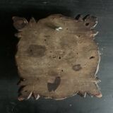Ornement en bois sculpté carré du 16e siècle