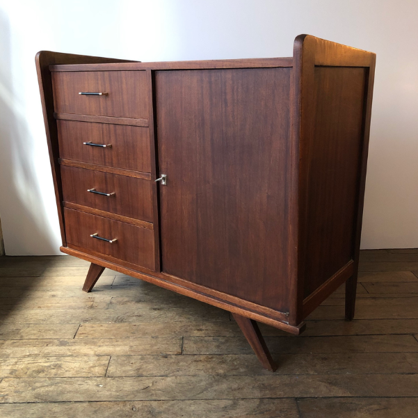 Vintage dark wood sideboard