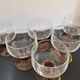 Set of 6 vintage glasses from the 70s France