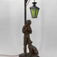 Lampe "La Bonne Soupe" par Victor Rousseau, Art Nouveau, circa 1900