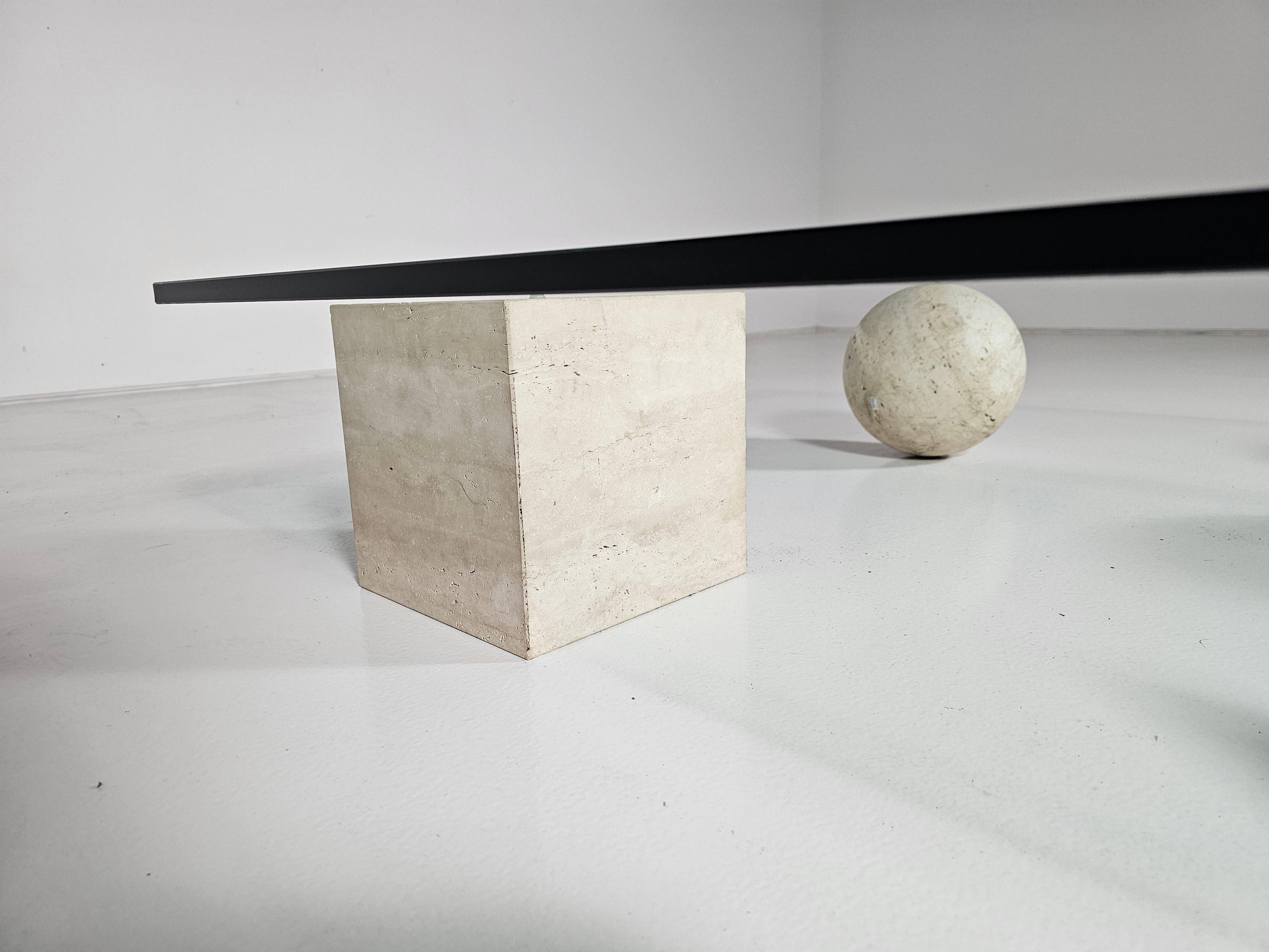 Metafora coffee table by Massimo and Lella Vignelli for Casigliani, Italy, 1970.