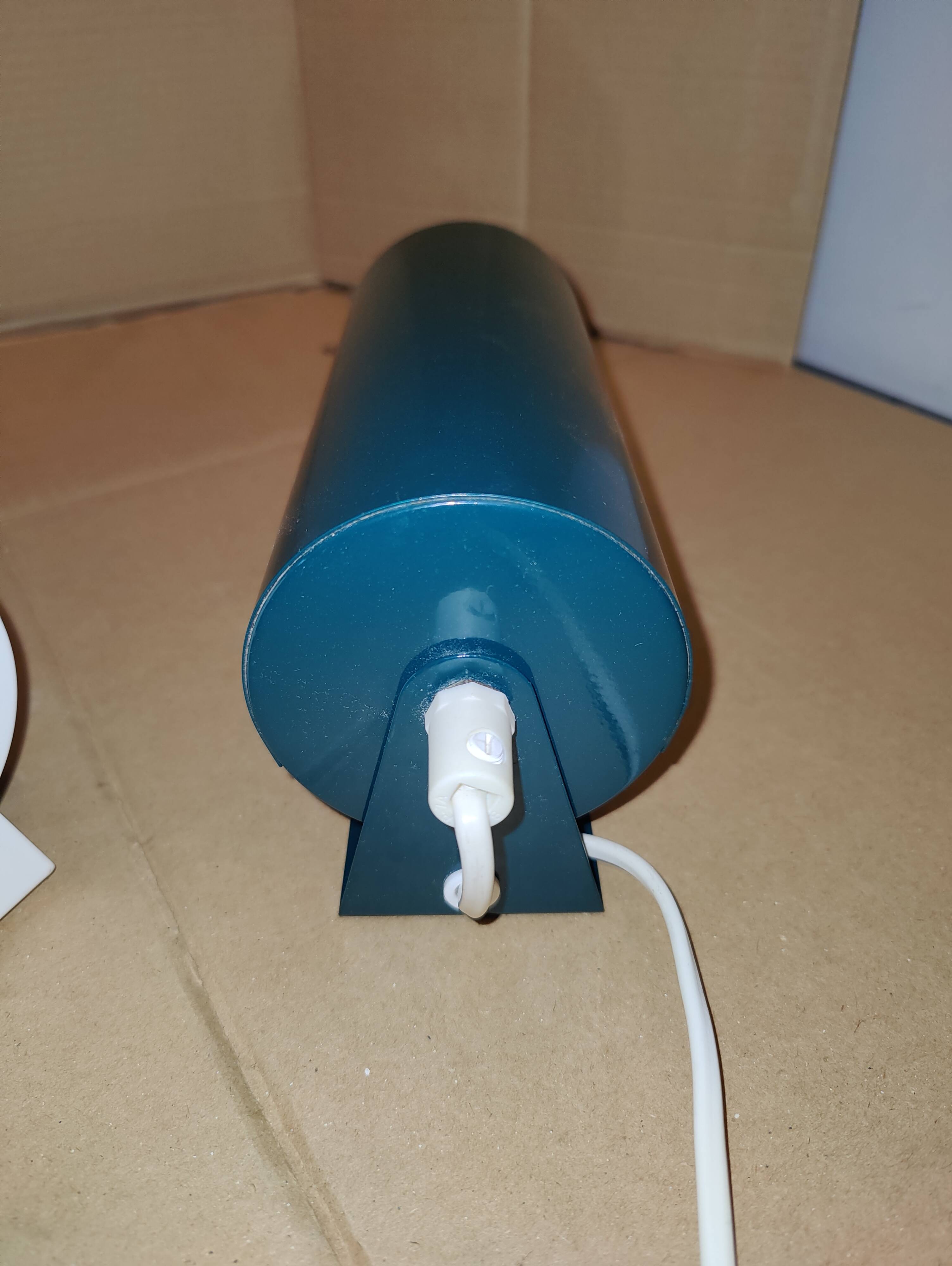 Pair of green Lod type v413 roller wall lights from Ikea.