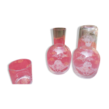 Set of 2 bedside carafes